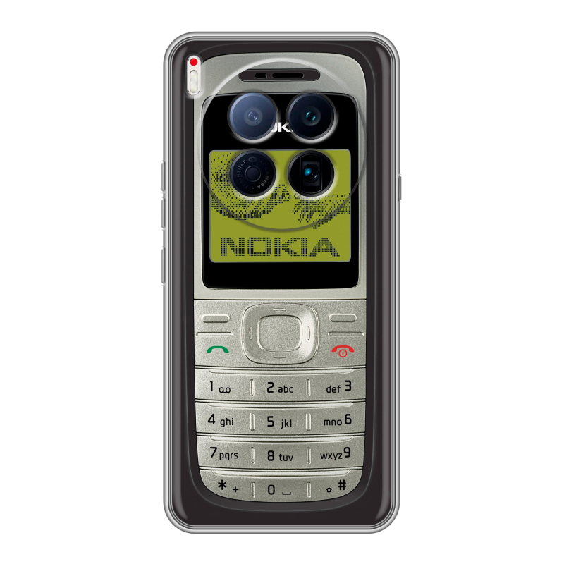 Силиконовый чехол на Tecno Camon 40 Premier 5G с принтом Ретро Нокия Силиконовый чехол на Tecno Camon 40 Premier 5G с принтом Ретро Нокия