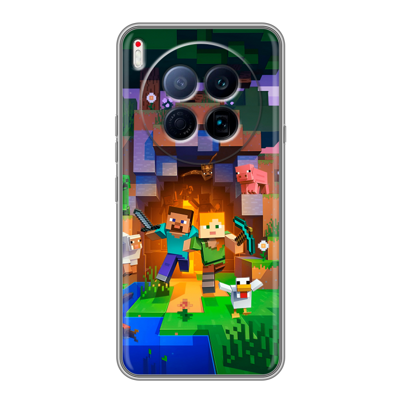 Силиконовый чехол на Tecno Camon 40 Premier 5G с принтом Майнкрафт Minecraft Силиконовый чехол на Tecno Camon 40 Premier 5G с принтом Майнкрафт Minecraft