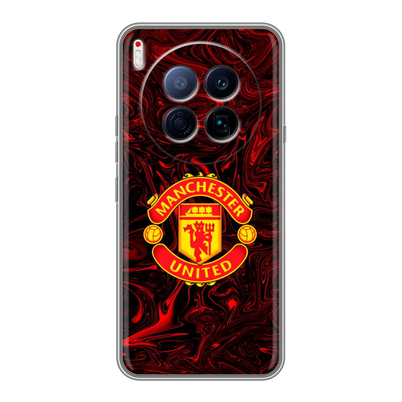 Силиконовый чехол на Tecno Camon 40 Premier 5G с принтом Manchester United Силиконовый чехол на Tecno Camon 40 Premier 5G с принтом Manchester United