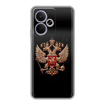 Силиконовый чехол на Realme 14T 5G с принтом Герб России Силиконовый чехол на Realme 14T 5G с принтом Герб России