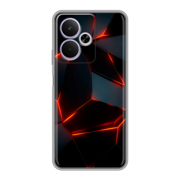 Силиконовый чехол на Realme 14T 5G с принтом Яркие абстракции