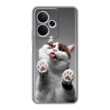 Силиконовый чехол на Realme 14T 5G с принтом Коты