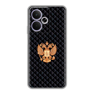 Силиконовый чехол на Realme 14T 5G с принтом Герб России принт