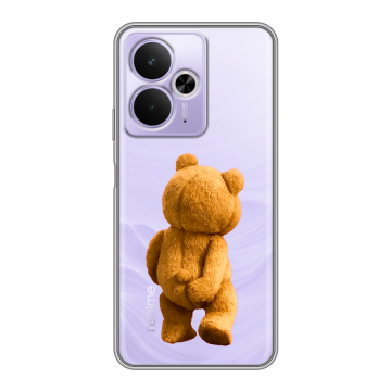 Силиконовый чехол на Realme 14T 5G с принтом Медведь