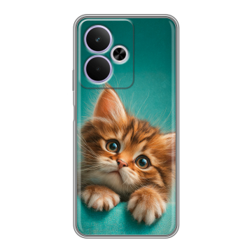 Силиконовый чехол на Realme 14T 5G с принтом котенок