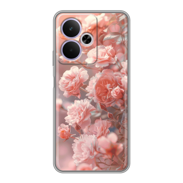 Силиконовый чехол на Realme 14T 5G с принтом Розовые розы