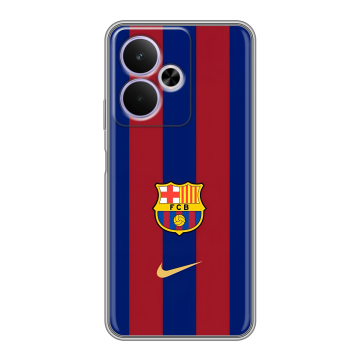 Силиконовый чехол на Realme 14T 5G с принтом Барселона Barcelona