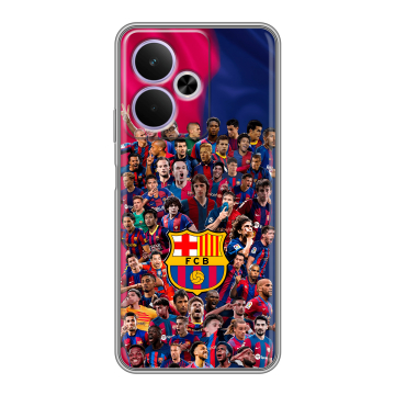 Силиконовый чехол на Realme 14T 5G с принтом Барселона Barcelona