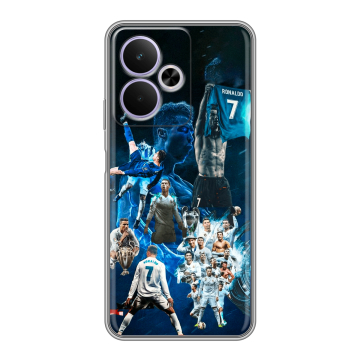 Силиконовый чехол на Realme 14T 5G с принтом Реал Роналдо