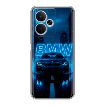 Силиконовый чехол на Realme 14T 5G с принтом BMW БМВ