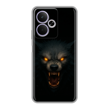Силиконовый чехол на Realme 14T 5G с принтом Волк