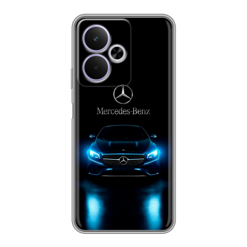 Силиконовый чехол на Realme 14T 5G с принтом Mercedes Мерседес
