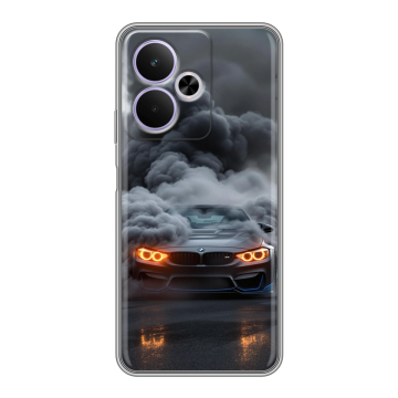 Силиконовый чехол на Realme 14T 5G с принтом BMW БМВ