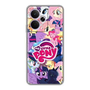 Силиконовый чехол на Realme 14T 5G с принтом My little pony Дружба чудо