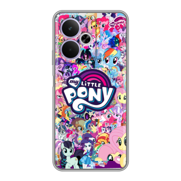Силиконовый чехол на Realme 14T 5G с принтом My little pony Дружба чудо