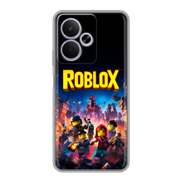 Силиконовый чехол на Realme 14T 5G с принтом Roblox Роблокс