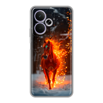 Силиконовый чехол на Realme 14T 5G с принтом Новый год