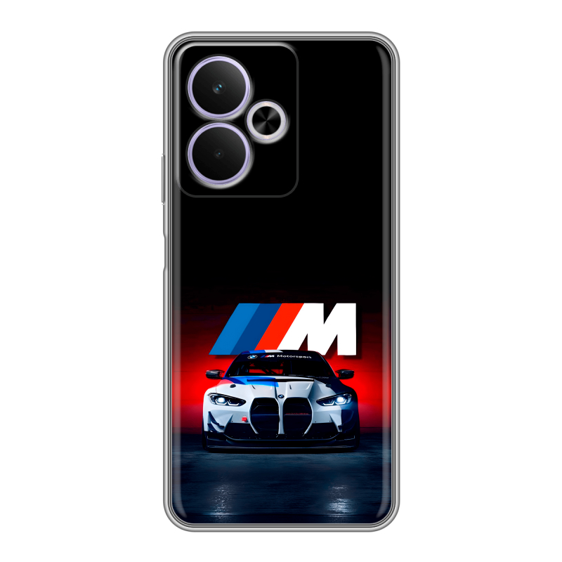 Силиконовый чехол на Realme 14T 5G с принтом БМВ BMW Силиконовый чехол на Realme 14T 5G с принтом БМВ BMW