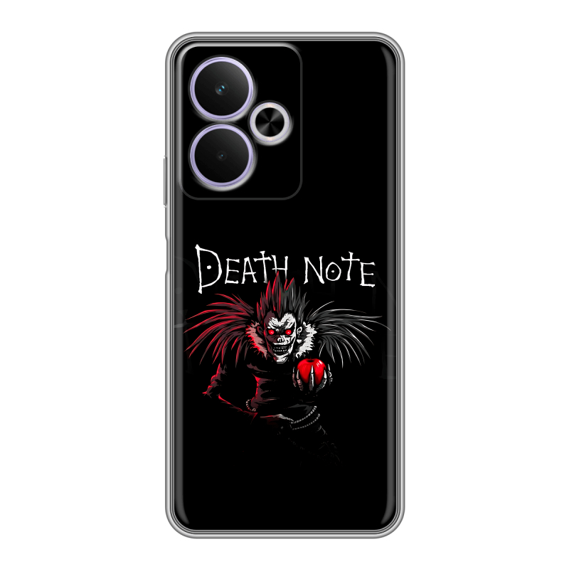Силиконовый чехол на Realme 14T 5G с принтом Death note Тетрадь смерти Силиконовый чехол на Realme 14T 5G с принтом Death note Тетрадь смерти
