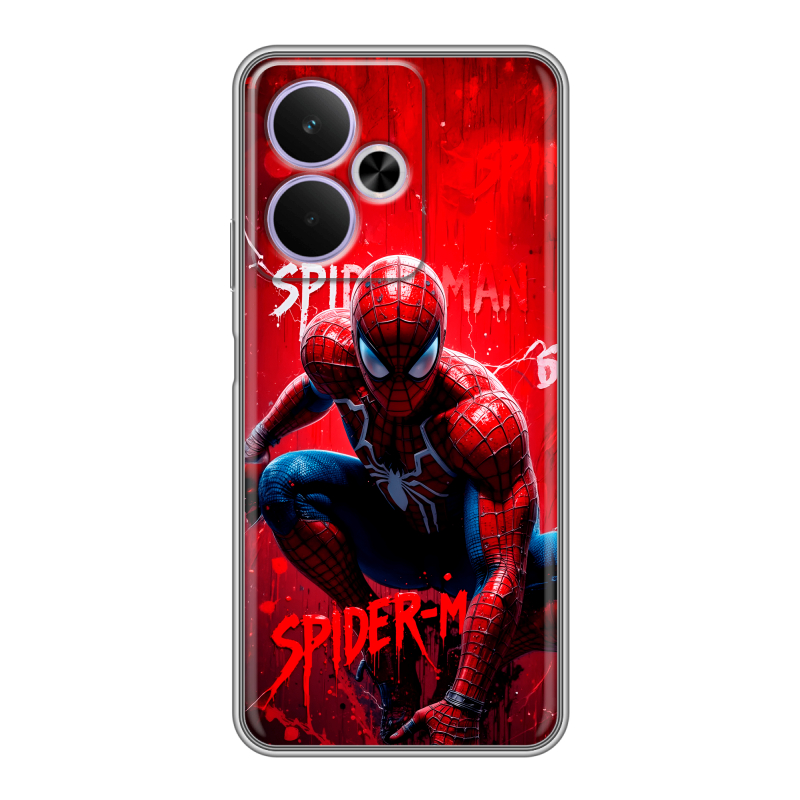 Силиконовый чехол на Realme 14T 5G с принтом Spiderman Человек паук Силиконовый чехол на Realme 14T 5G с принтом Spiderman Человек паук