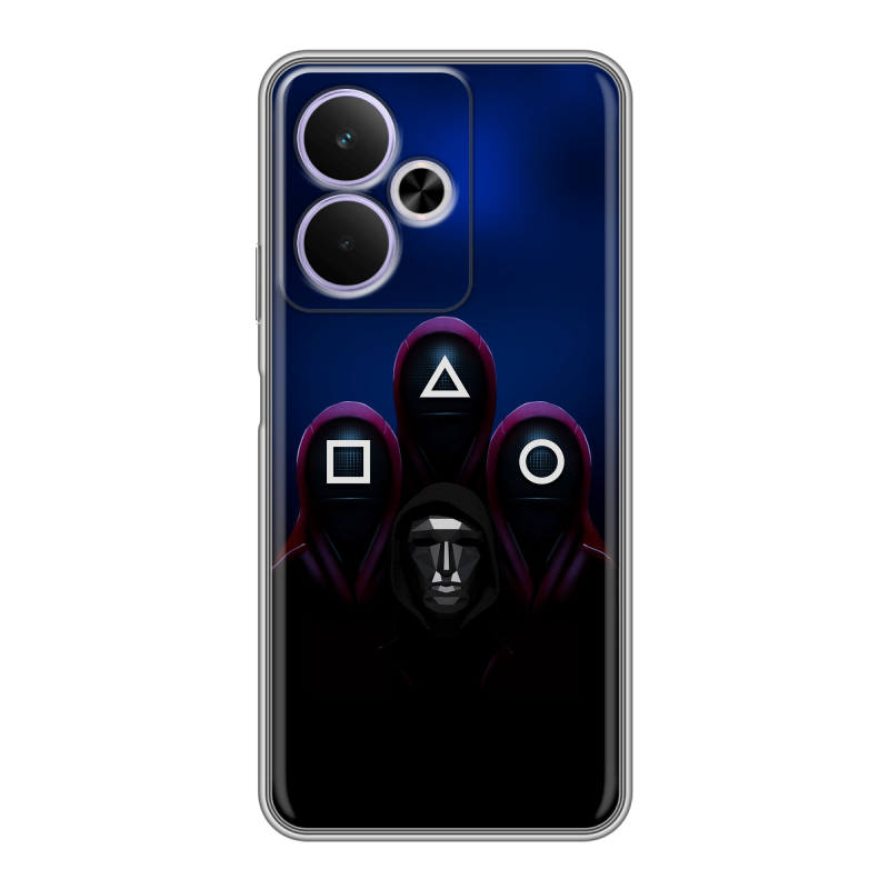 Силиконовый чехол на Realme 14T 5G с принтом Игра Кальмара Силиконовый чехол на Realme 14T 5G с принтом Игра Кальмара