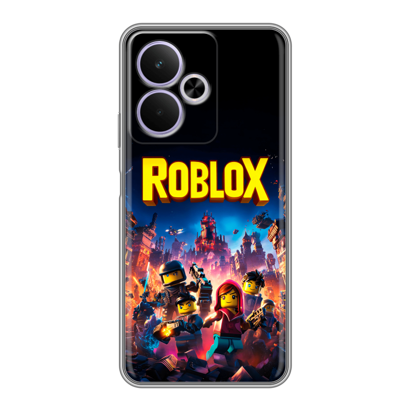 Силиконовый чехол на Realme 14T 5G с принтом Roblox Роблокс Силиконовый чехол на Realme 14T 5G с принтом Roblox Роблокс