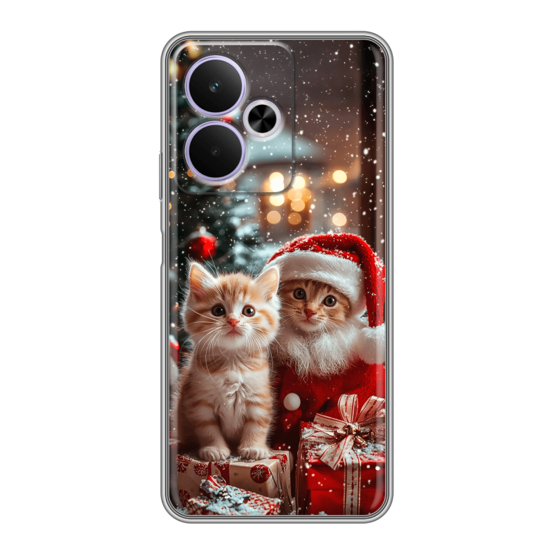Силиконовый чехол на Realme 14T 5G с принтом Новый год Силиконовый чехол на Realme 14T 5G с принтом Новый год