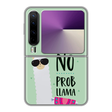 Пластиковый чехол на HUAWEI Pura X с принтом Лама Пластиковый чехол на HUAWEI Pura X с принтом Лама