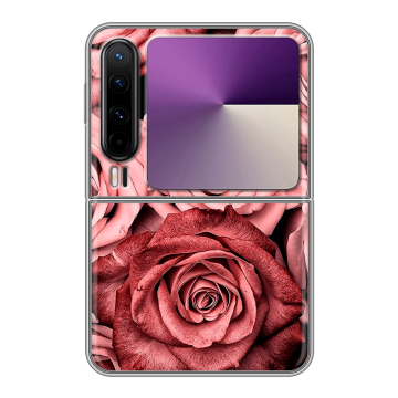 Пластиковый чехол на HUAWEI Pura X с принтом Цветы розы Пластиковый чехол на HUAWEI Pura X с принтом Цветы розы