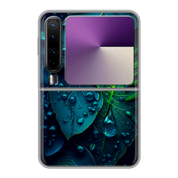 Пластиковый чехол на HUAWEI Pura X с принтом Листья Пластиковый чехол на HUAWEI Pura X с принтом Листья