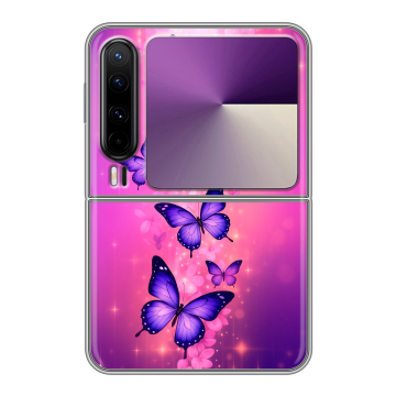 Пластиковый чехол на HUAWEI Pura X с принтом Бабочки
