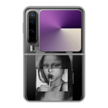 Пластиковый чехол на HUAWEI Pura X с принтом Мона Лиза