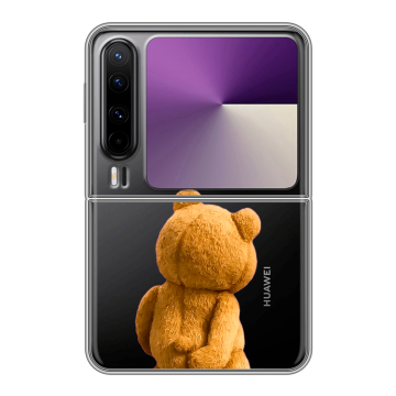 Пластиковый чехол на HUAWEI Pura X с принтом Медведь