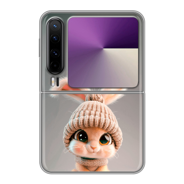 Пластиковый чехол на HUAWEI Pura X с принтом Кролик Пластиковый чехол на HUAWEI Pura X с принтом Кролик