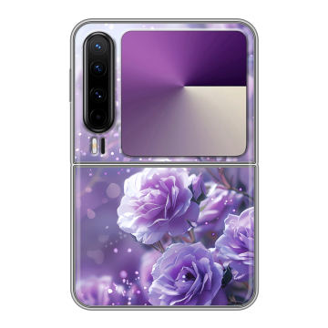 Пластиковый чехол на HUAWEI Pura X с принтом Розы цветы Пластиковый чехол на HUAWEI Pura X с принтом Розы цветы