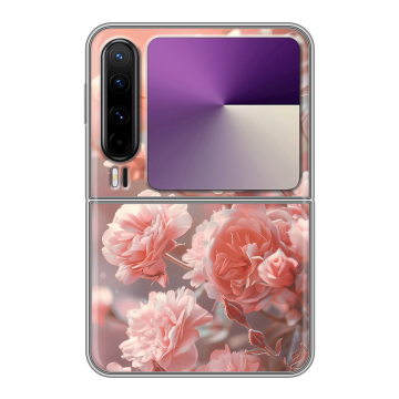 Пластиковый чехол на HUAWEI Pura X с принтом Розовые розы