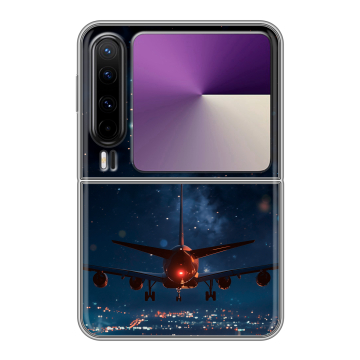 Пластиковый чехол на HUAWEI Pura X с принтом самолет