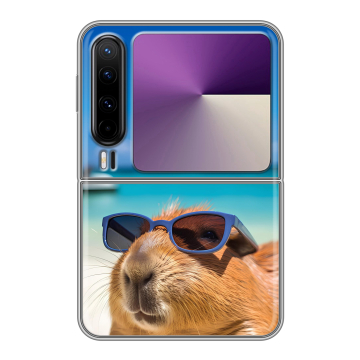 Пластиковый чехол на HUAWEI Pura X с принтом Капибара