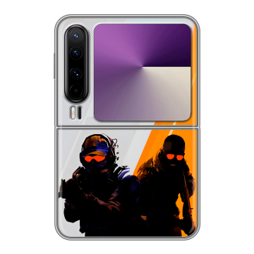 Пластиковый чехол на HUAWEI Pura X с принтом Контер страйк Counter strike Пластиковый чехол на HUAWEI Pura X с принтом Контер страйк Counter strike