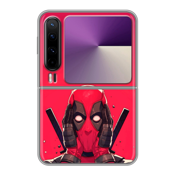 Пластиковый чехол на HUAWEI Pura X с принтом Дедпул Deadpool Пластиковый чехол на HUAWEI Pura X с принтом Дедпул Deadpool