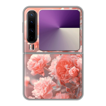Пластиковый чехол на HUAWEI Pura X с принтом Розы цветы