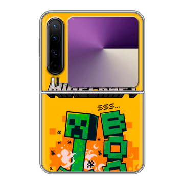 Пластиковый чехол на HUAWEI Pura X с принтом Майнкрафт Minecraft