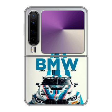 Пластиковый чехол на HUAWEI Pura X с принтом БМВ BMW