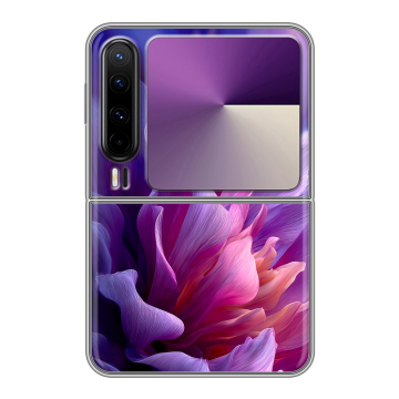 Пластиковый чехол на HUAWEI Pura X с принтом женский цветы