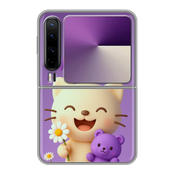 Пластиковый чехол на HUAWEI Pura X с принтом для девочек