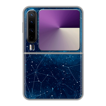 Пластиковый чехол на HUAWEI Pura X с принтом Космос звезды