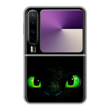Пластиковый чехол на HUAWEI Pura X с принтом Как приручить дракона