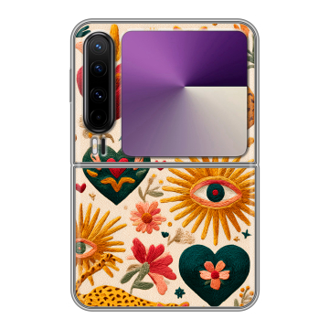 Пластиковый чехол на HUAWEI Pura X с принтом Модный принт