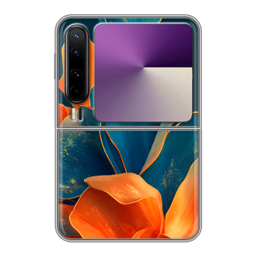 Пластиковый чехол на HUAWEI Pura X с принтом Цветы