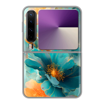 Пластиковый чехол на HUAWEI Pura X с принтом Цветы